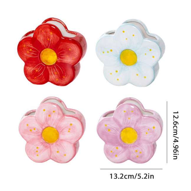 Ceramic Flower Pen Holder Cute Desk Office Storage Box Stationery Shelf Multifunctional Aesthetic Desktop Organizer for Makeup Tools Rulers Brushes Ceramic Flower Pen Holder Cute Desk Office Storage Box Stationery Shelf Multifunctional Aesthetic Desktop Organizer for Makeup Tools Rulers Brushes