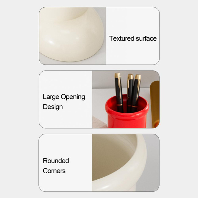 Cute Boot-Shaped Storage Box Large Capacity Organizer for Makeup Brushes Pens Decorative Desktop Decor for Home Office