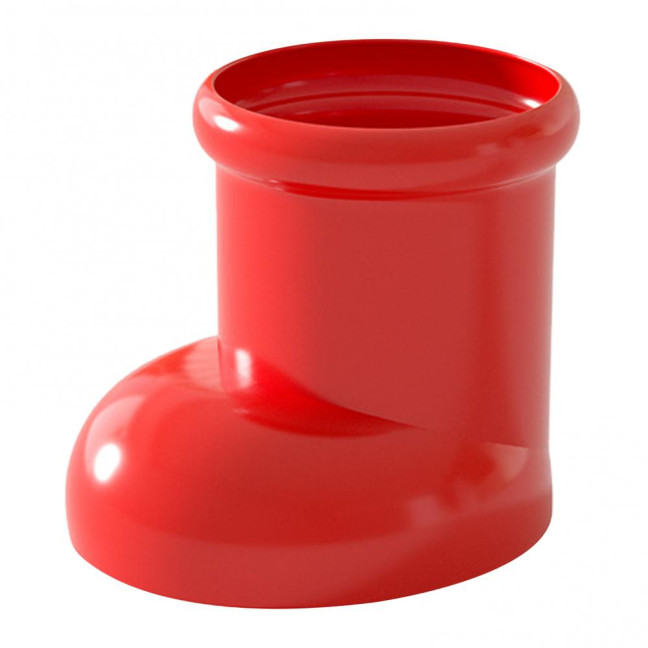 Cute Boot-Shaped Storage Box Large Capacity Organizer for Makeup Brushes Pens Decorative Desktop Decor for Home Office