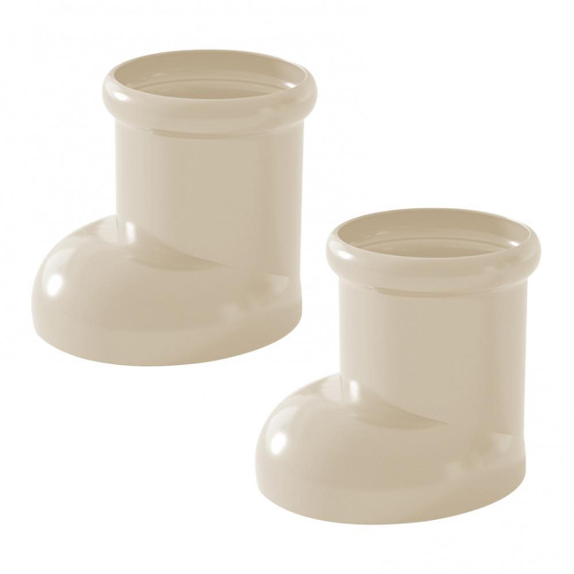 Cute Boot-Shaped Storage Box Large Capacity Organizer for Makeup Brushes Pens Decorative Desktop Decor for Home Office