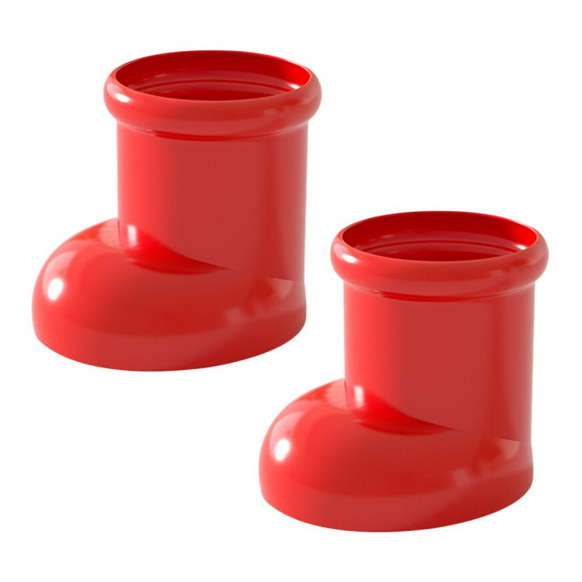 Cute Boot-Shaped Storage Box Large Capacity Organizer for Makeup Brushes Pens Decorative Desktop Decor for Home Office