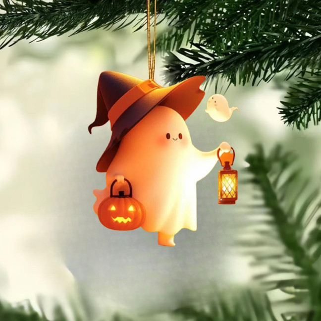 Halloween Ornament Cute Ghost Pumpkin Decor Car Interior Decor Pendant Decoration for Halloween Party Gift
