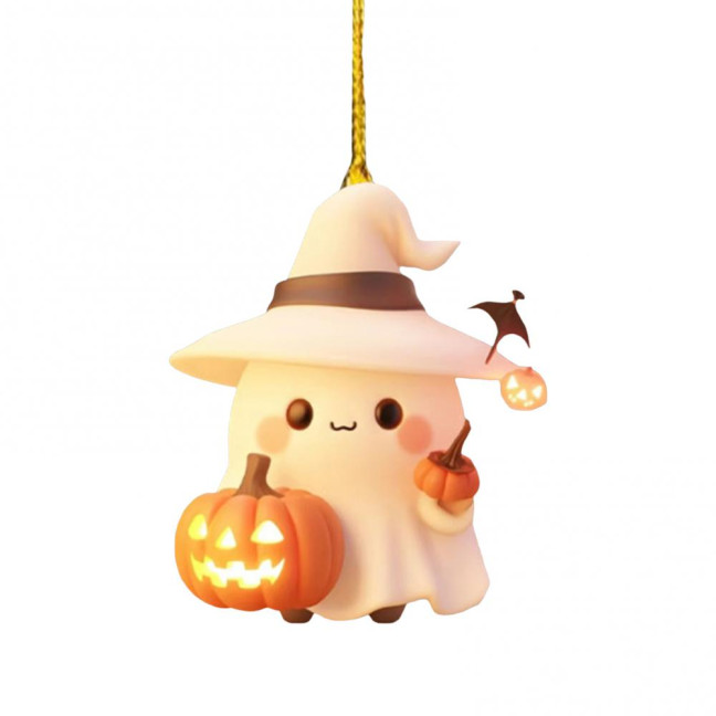 Halloween Ornament Cute Ghost Pumpkin Decor Car Interior Decor Pendant Decoration for Halloween Party Gift