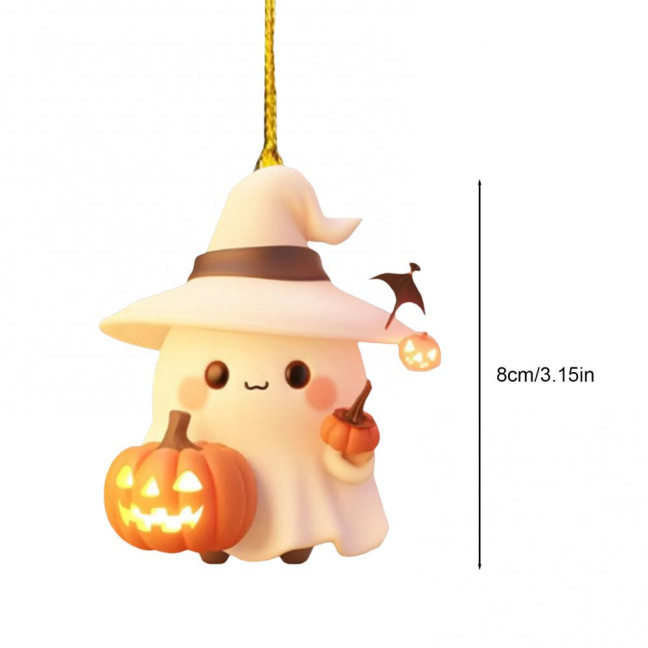 Halloween Ornament Cute Ghost Pumpkin Decor Car Interior Decor Pendant Decoration for Halloween Party Gift