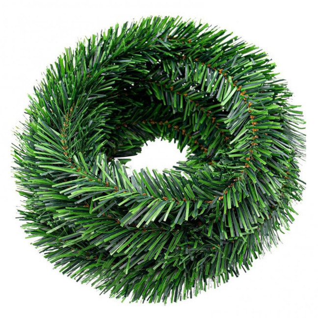 Christmas Green Garland 18FT Xmas Greenery Tinsel Stems Non-Lit Soft Twist Garland for Tree Stair Railing Front Door Mantle Fireplace Indoor Outdoor Holiday Decor