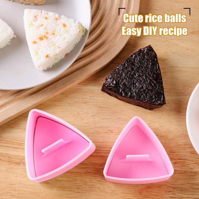 Large Triangle Sushi Mold DIY Onigiri Rice Ball Press Easy Release Food Press Maker Kitchen Bento Accessories