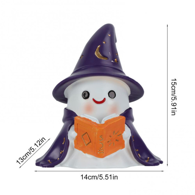 1/2Pcs Enchanting Wizard Ghost Night Light Halloween Reading Book Ghost LED Lamp Home Bedroom Kids Room Decoration Book Lovers Gift 