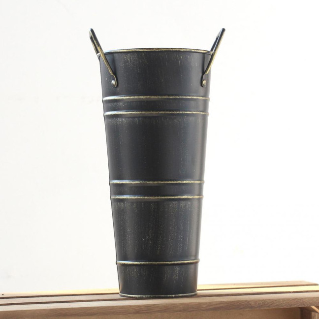 Decorative Umbrella Stand Retro Style Iron Art Flower Bucket Multipurpose Indoor Umbrellas Canes Organizer Entryway Organizer