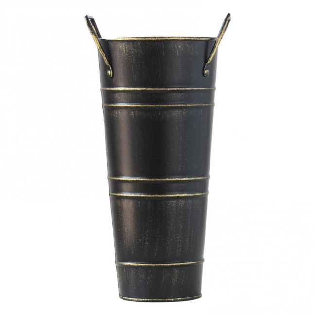 Decorative Umbrella Stand Retro Style Iron Art Flower Bucket Multipurpose Indoor Umbrellas Canes Organizer Entryway Organizer