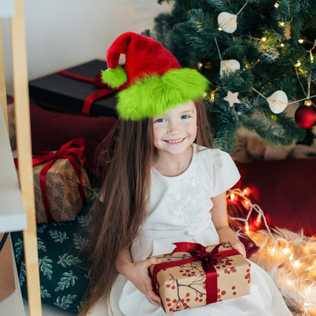 Fluorescent Green Santa Hat Glow-in-The-Dark Christmas Party Hat for Adults Kids Festive Holiday Photo Prop Fluorescent Green Santa Hat Glow-in-The-Dark Christmas Party Hat for Adults Kids Festive Holiday Photo Prop