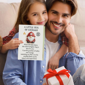 Firefighter Pocket Guardian Mini Firefighter Pocket Hug Token A Little Hug of Courage Keepsake Inspirational Gift for Firefighters 