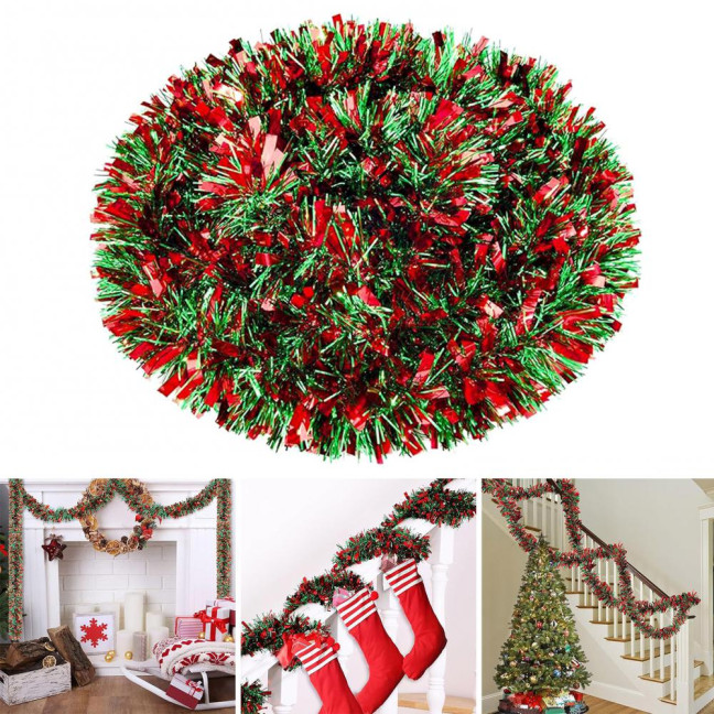 2/4/6/8/10Pcs Christmas Color Strips Christmas Ribbons Garland Indoor Outdoor Festive Decor Versatile Festive Accessory