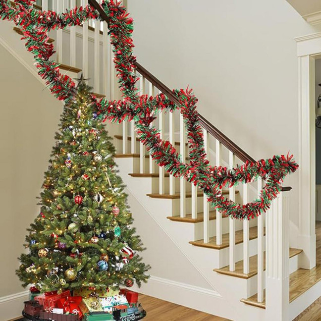 2/4/6/8/10Pcs Christmas Color Strips Christmas Ribbons Garland Indoor Outdoor Festive Decor Versatile Festive Accessory 2/4/6/8/10Pcs Christmas Color Strips Christmas Ribbons Garland Indoor Outdoor Festive Decor Versatile Festive Accessory