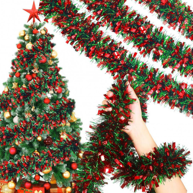 2/4/6/8/10Pcs Christmas Color Strips Christmas Ribbons Garland Indoor Outdoor Festive Decor Versatile Festive Accessory 2/4/6/8/10Pcs Christmas Color Strips Christmas Ribbons Garland Indoor Outdoor Festive Decor Versatile Festive Accessory