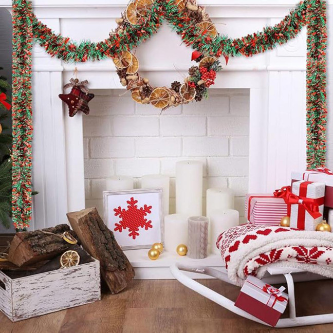 2/4/6/8/10Pcs Christmas Color Strips Christmas Ribbons Garland Indoor Outdoor Festive Decor Versatile Festive Accessory 2/4/6/8/10Pcs Christmas Color Strips Christmas Ribbons Garland Indoor Outdoor Festive Decor Versatile Festive Accessory
