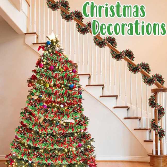 2/4/6/8/10Pcs Christmas Color Strips Christmas Ribbons Garland Indoor Outdoor Festive Decor Versatile Festive Accessory 2/4/6/8/10Pcs Christmas Color Strips Christmas Ribbons Garland Indoor Outdoor Festive Decor Versatile Festive Accessory