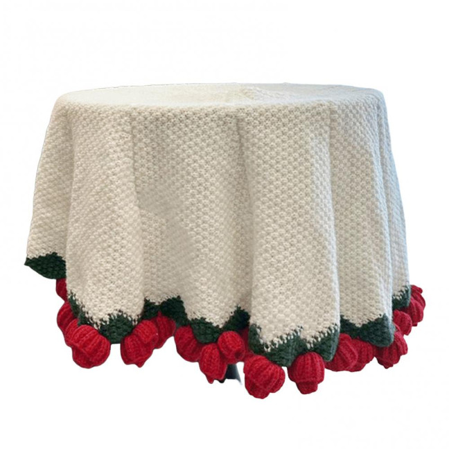 Rose Bouquet Blanket Handmade Crocheted Rose Blanket Floral Design Throw Blanket for Sofa Couch Car Bed Girls Women Birthday Gift