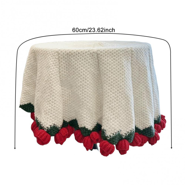 Rose Bouquet Blanket Handmade Crocheted Rose Blanket Floral Design Throw Blanket for Sofa Couch Car Bed Girls Women Birthday Gift