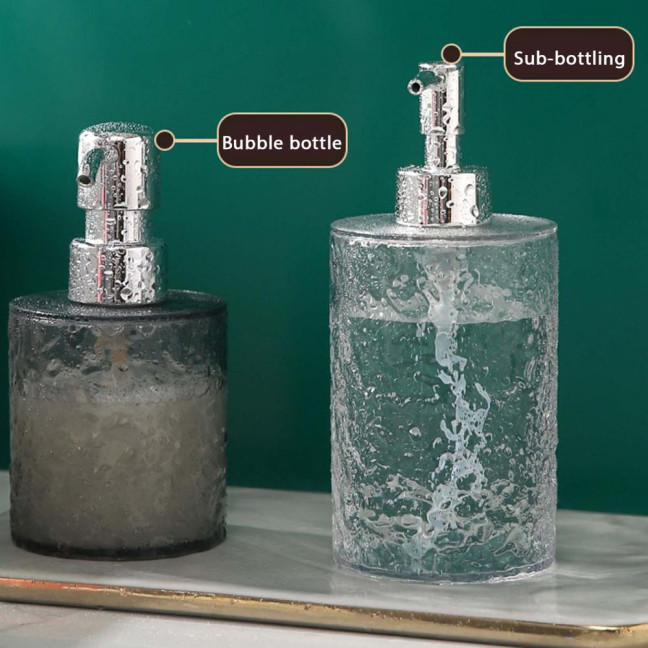 300/400ML Ripple Liquid Soap Dispenser Shampoo Body Hand Wash Shower Gel Facial Cleanser Container Bathroom Refillable Empty Press Pump Bottle 300/400ML Ripple Liquid Soap Dispenser Shampoo Body Hand Wash Shower Gel Facial Cleanser Container Bathroom Refillable Empty Press Pump Bottle