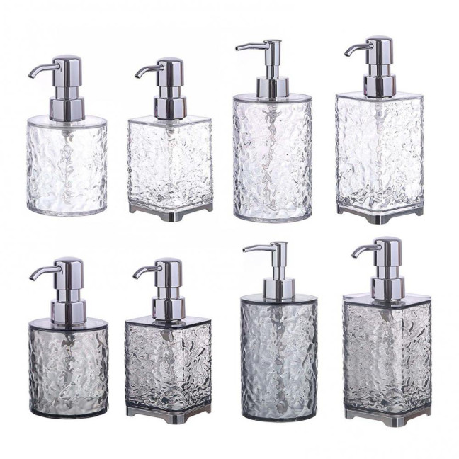 300/400ML Ripple Liquid Soap Dispenser Shampoo Body Hand Wash Shower Gel Facial Cleanser Container Bathroom Refillable Empty Press Pump Bottle 300/400ML Ripple Liquid Soap Dispenser Shampoo Body Hand Wash Shower Gel Facial Cleanser Container Bathroom Refillable Empty Press Pump Bottle