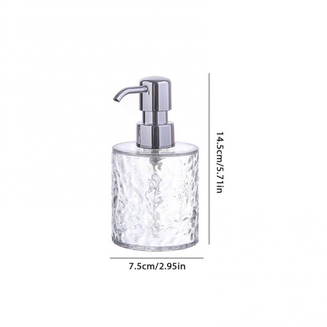 300/400ML Ripple Liquid Soap Dispenser Shampoo Body Hand Wash Shower Gel Facial Cleanser Container Bathroom Refillable Empty Press Pump Bottle 300/400ML Ripple Liquid Soap Dispenser Shampoo Body Hand Wash Shower Gel Facial Cleanser Container Bathroom Refillable Empty Press Pump Bottle