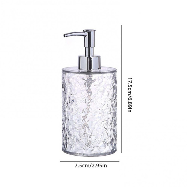 300/400ML Ripple Liquid Soap Dispenser Shampoo Body Hand Wash Shower Gel Facial Cleanser Container Bathroom Refillable Empty Press Pump Bottle 300/400ML Ripple Liquid Soap Dispenser Shampoo Body Hand Wash Shower Gel Facial Cleanser Container Bathroom Refillable Empty Press Pump Bottle