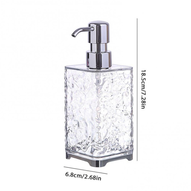 300/400ML Ripple Liquid Soap Dispenser Shampoo Body Hand Wash Shower Gel Facial Cleanser Container Bathroom Refillable Empty Press Pump Bottle 300/400ML Ripple Liquid Soap Dispenser Shampoo Body Hand Wash Shower Gel Facial Cleanser Container Bathroom Refillable Empty Press Pump Bottle
