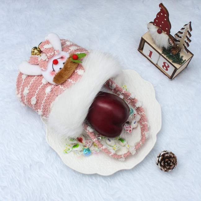 Plush Christmas Small Gift Bag 3D Snowman Santa Doll Fruit Candy Bag Christmas Eve New Year Tote Bag for Xmas Party Supplies Plush Christmas Small Gift Bag 3D Snowman Santa Doll Fruit Candy Bag Christmas Eve New Year Tote Bag for Xmas Party Supplies