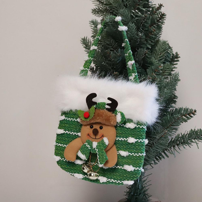 Plush Christmas Small Gift Bag 3D Snowman Santa Doll Fruit Candy Bag Christmas Eve New Year Tote Bag for Xmas Party Supplies Plush Christmas Small Gift Bag 3D Snowman Santa Doll Fruit Candy Bag Christmas Eve New Year Tote Bag for Xmas Party Supplies