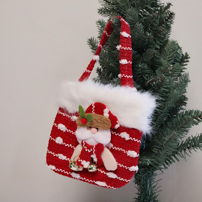 Plush Christmas Small Gift Bag 3D Snowman Santa Doll Fruit Candy Bag Christmas Eve New Year Tote Bag for Xmas Party Supplies Plush Christmas Small Gift Bag 3D Snowman Santa Doll Fruit Candy Bag Christmas Eve New Year Tote Bag for Xmas Party Supplies