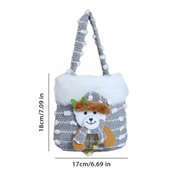 Plush Christmas Small Gift Bag 3D Snowman Santa Doll Fruit Candy Bag Christmas Eve New Year Tote Bag for Xmas Party Supplies Plush Christmas Small Gift Bag 3D Snowman Santa Doll Fruit Candy Bag Christmas Eve New Year Tote Bag for Xmas Party Supplies