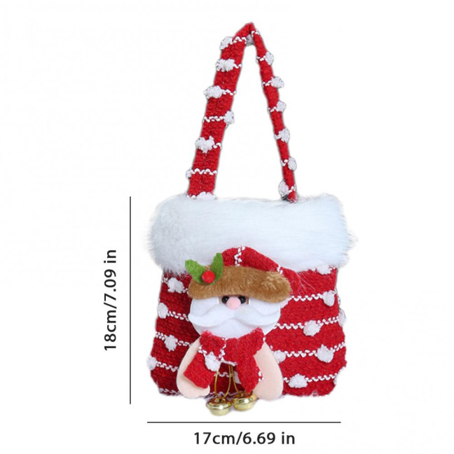 Plush Christmas Small Gift Bag 3D Snowman Santa Doll Fruit Candy Bag Christmas Eve New Year Tote Bag for Xmas Party Supplies Plush Christmas Small Gift Bag 3D Snowman Santa Doll Fruit Candy Bag Christmas Eve New Year Tote Bag for Xmas Party Supplies