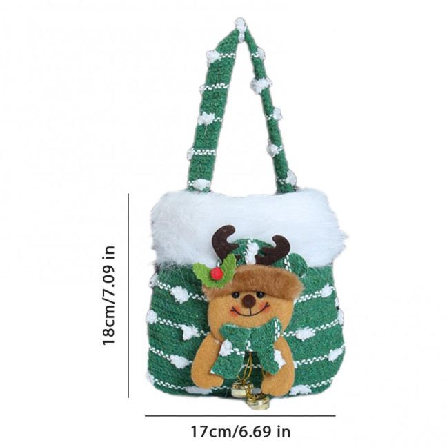 Plush Christmas Small Gift Bag 3D Snowman Santa Doll Fruit Candy Bag Christmas Eve New Year Tote Bag for Xmas Party Supplies Plush Christmas Small Gift Bag 3D Snowman Santa Doll Fruit Candy Bag Christmas Eve New Year Tote Bag for Xmas Party Supplies
