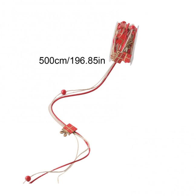 5.5 Yards Christmas Ribbons Red/Green Holiday Ribbon Roll with Tree/Gift Box Decor for Gift Wrapping DIY Crafts