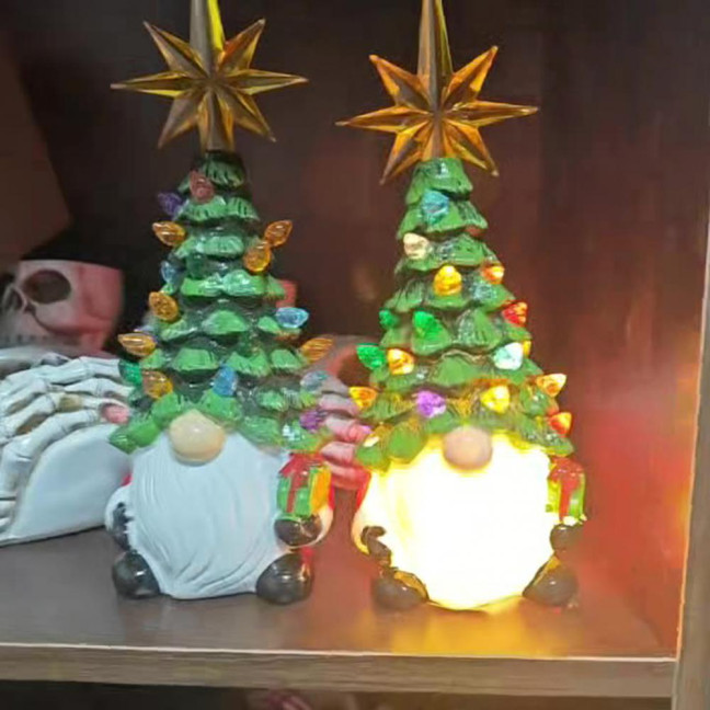 Lighted Up Gnomes Christmas Tree Figurine Small Prelit Faceless Old Man Christmas Tree with Multicolored Light for Home Room Fireplace Tabletop Decor Lighted Up Gnomes Christmas Tree Figurine Small Prelit Faceless Old Man Christmas Tree with Multicolored Light for Home Room Fireplace Tabletop Decor