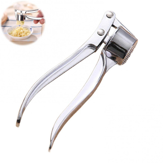Garlic Press Stainless Steel Garlic Mincer Manual Garlic Crusher Effortless Chopping Tool for Garlic Ginger Nuts 