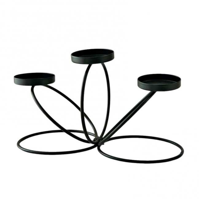 Cast Iron Candle Holder Decoration Home Office Living Room 3-Arm Candlestick Metal Tealight Candle Stand Dining Table Centerpiece Ornament Cast Iron Candle Holder Decoration Home Office Living Room 3-Arm Candlestick Metal Tealight Candle Stand Dining Table Centerpiece Ornament