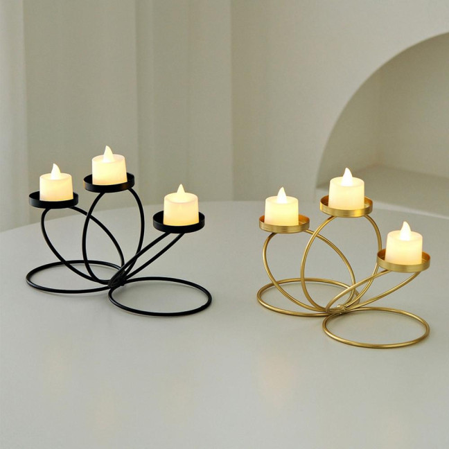 Cast Iron Candle Holder Decoration Home Office Living Room 3-Arm Candlestick Metal Tealight Candle Stand Dining Table Centerpiece Ornament Cast Iron Candle Holder Decoration Home Office Living Room 3-Arm Candlestick Metal Tealight Candle Stand Dining Table Centerpiece Ornament