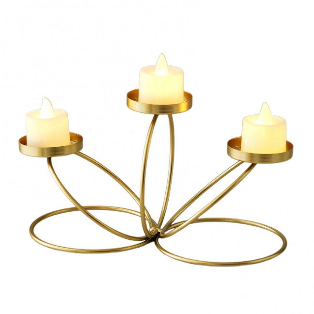 Cast Iron Candle Holder Decoration Home Office Living Room 3-Arm Candlestick Metal Tealight Candle Stand Dining Table Centerpiece Ornament Cast Iron Candle Holder Decoration Home Office Living Room 3-Arm Candlestick Metal Tealight Candle Stand Dining Table Centerpiece Ornament