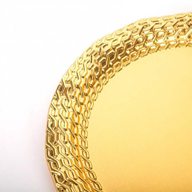 Vintage Round Metal Tray Retro Decorative Display Plate Flat Bottom Serving Platter for Jewelry Storage Snacks Cake Coffee Coaster