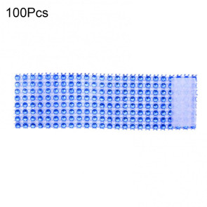 100Pcs Napkin Button Rings Sparkling Rhinestones Inlaid 8-Row Design Napkin Fasteners Festive Tableware Accents