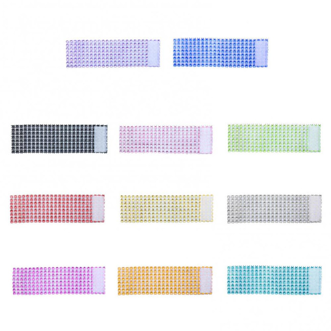 100Pcs Napkin Button Rings Sparkling Rhinestones Inlaid 8-Row Design Napkin Fasteners Festive Tableware Accents