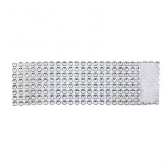 100Pcs Napkin Button Rings Sparkling Rhinestones Inlaid 8-Row Design Napkin Fasteners Festive Tableware Accents