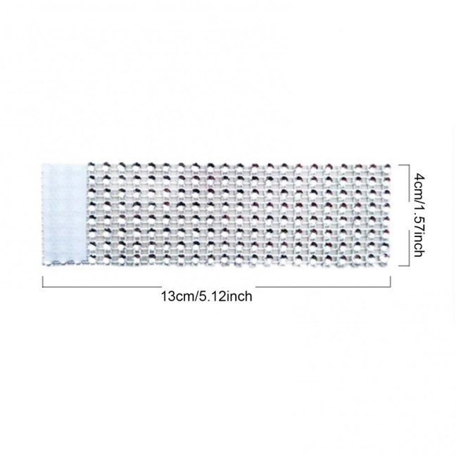 100Pcs Napkin Button Rings Sparkling Rhinestones Inlaid 8-Row Design Napkin Fasteners Festive Tableware Accents