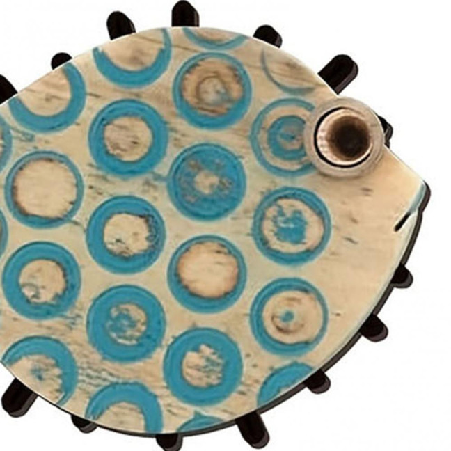 10Pcs/Set Fish Wall Decoration Coastal Style Wooden Fish Beach Theme Wall Art Fish Ornament for Walls Doors Bedrooms Living Rooms