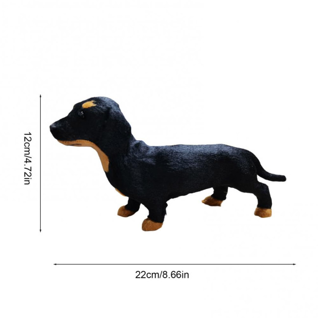 2Pcs Emotional Support Dachshund Plush Toy Soft Stuffed Animal Couch Companion for Stress Relief Anxiety Comfort & Relaxation