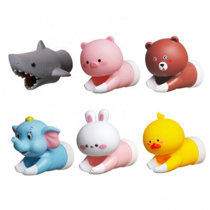 Kids Faucet Extender Cartoon Duck Shark Elephant Shape Splash-proof Faucet Extender Bathroom Gadget 
