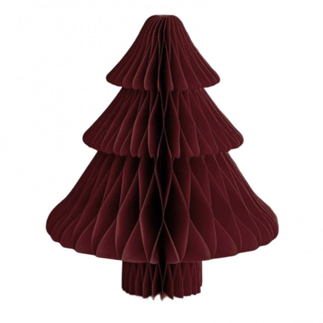 Honeycomb Paper Christmas Tree 3D Foldable Accordion Xmas Tree Winter Tabletop Centerpiece for Holiday Dinner Table Indoor Home Decor