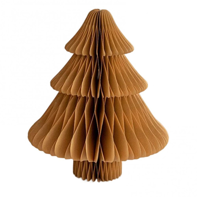 Honeycomb Paper Christmas Tree 3D Foldable Accordion Xmas Tree Winter Tabletop Centerpiece for Holiday Dinner Table Indoor Home Decor