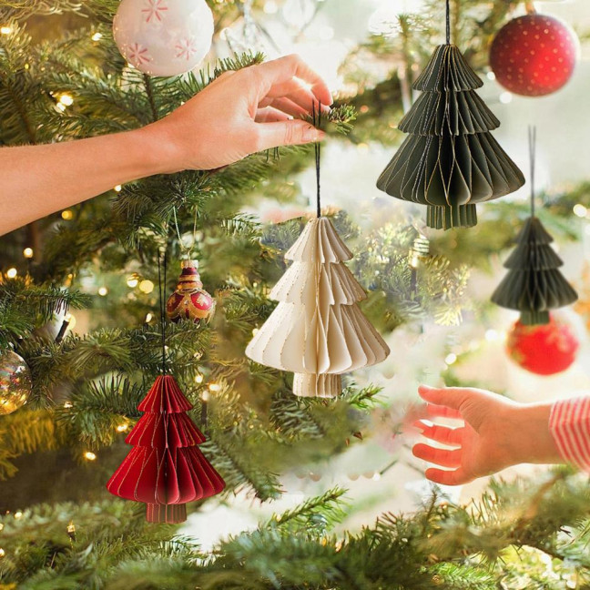 Christmas Paper Honeycomb Ornaments 3D Mini Glitter Edge Honeycomb Tree Ornament Vintage Hanging Paper Lantern for Xmas Tree Home New Year Decor Christmas Paper Honeycomb Ornaments 3D Mini Glitter Edge Honeycomb Tree Ornament Vintage Hanging Paper Lantern for Xmas Tree Home New Year Decor